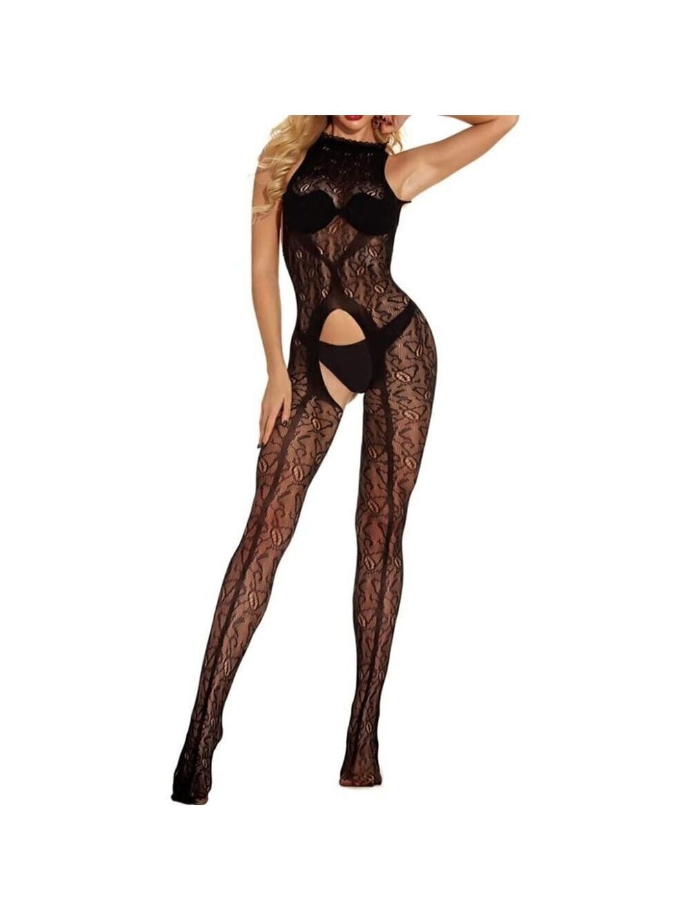 Fishnet Body Stockings Mesh Lingerie Bodysuit Body Soft BDSM Bondage Cosplay NWT